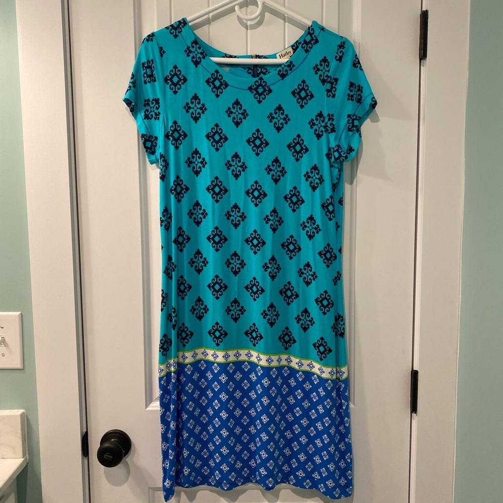 Hatley Jersey Dress Size Medium in Blue Tones - Picture 1 of 5